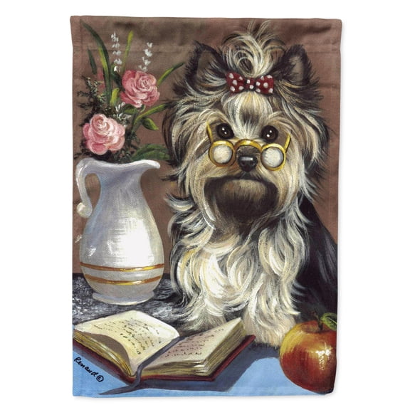 Yorkie Teacher's Pet Garden Flag