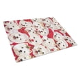 thumbnail image 1 of Carolines Treasures PPP3133LCB Westie Christmas a Plenty Glass Cutting Board Large, 12H x 16W, multicolor, 1 of 2