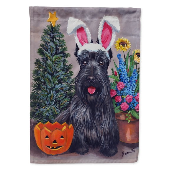 Carolines Treasures PPP3138CHF Scottish Terrier Scottie for All Seasons Flag Canvas House Size Large multicolor