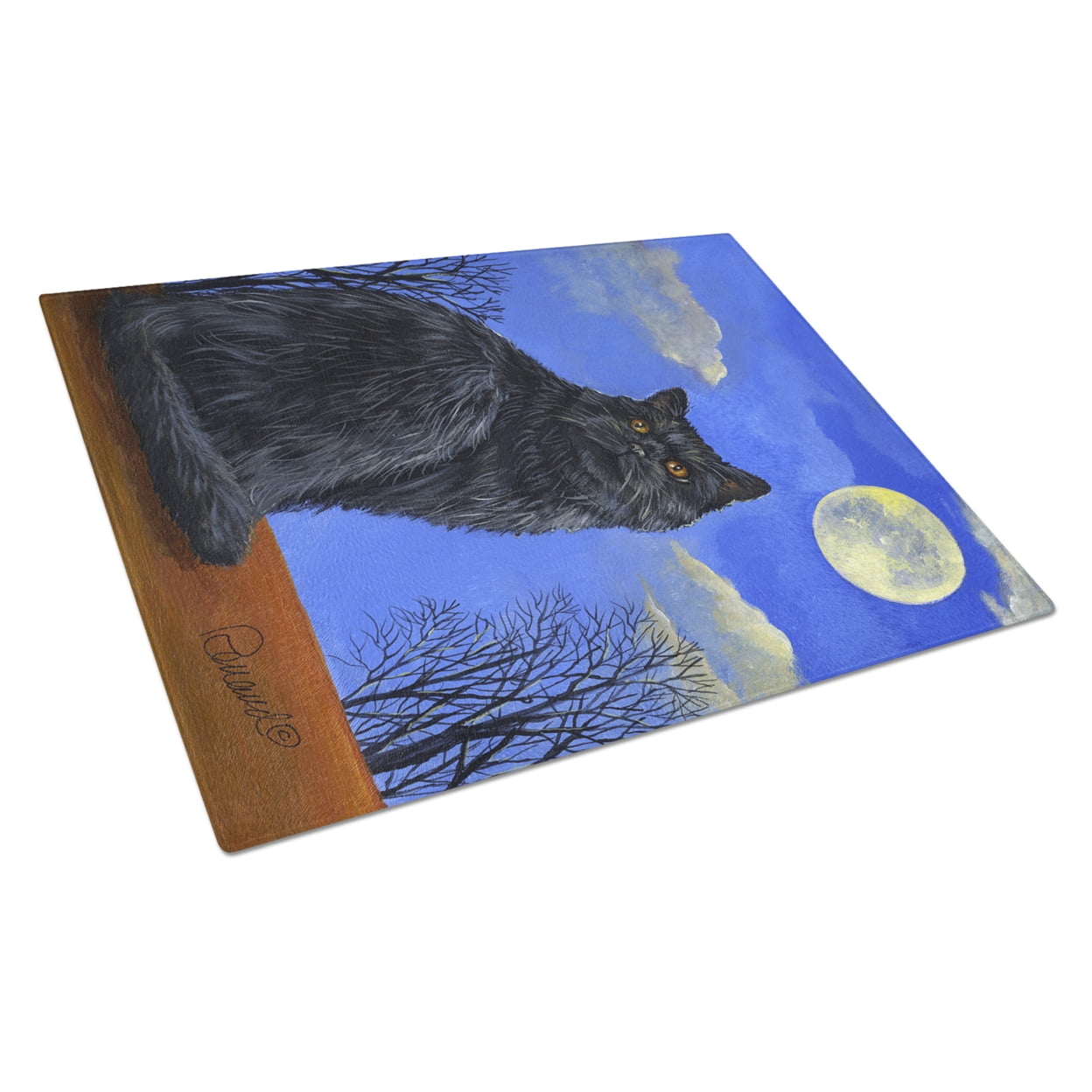 Carolines Treasures PPP3142LCB Black Cat Hocus Pocus Halloween Glass Cutting Board Large, 12H x 16W, multicolor