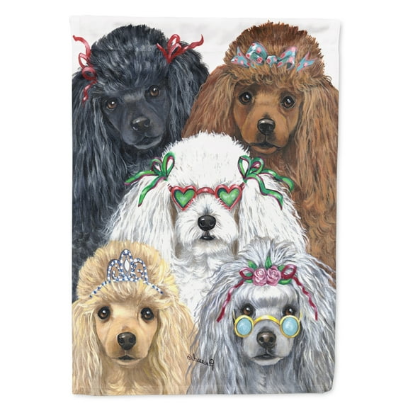 Carolines Treasures PPP3149CHF Poodle Oodles Flag Canvas House Size  Large multicolor