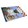 thumbnail image 1 of Carolines Treasures PPP3155LCB Pug Veggie Chef Glass Cutting Board Large, 12H x 16W, multicolor, 1 of 2