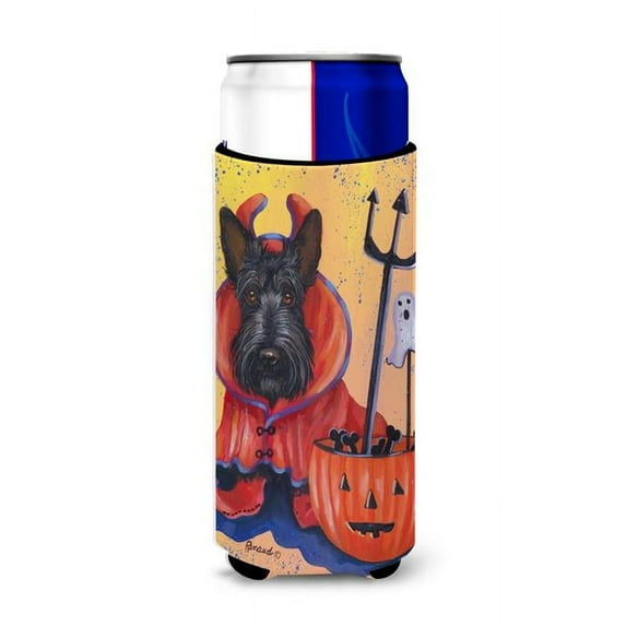 Carolines Treasures PPP3171MUK 12 oz Scottie Boo Hoo Halloween Ultra Hugger for Slim Cans