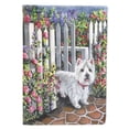 thumbnail image 1 of Carolines Treasures PPP3199GF Westie At the Gate Flag Garden Size  Small multicolor, 1 of 3