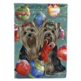 thumbnail image 1 of Carolines Treasures PPP3239GF Yorkie Christmas All that Glitters Flag Garden Size  Small multicolor, 1 of 3