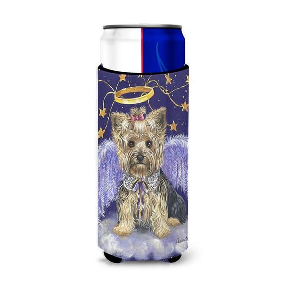 Carolines Treasures PPP3243MUK 12 oz Yorkie Christmas Angel Ultra Hugger for Slim Cans