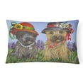 thumbnail image 1 of Carolines Treasures PPP3254PW1216 Cairn Terrier Sisters Canvas Fabric Decorative Pillow  12H x16W multicolor, 1 of 3