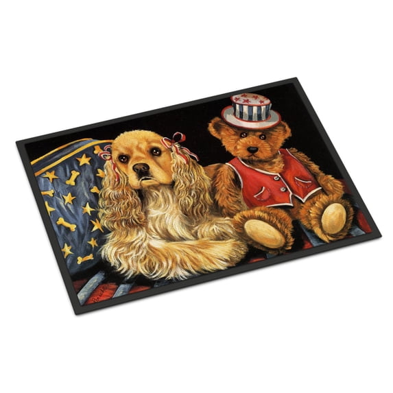 Carolines Treasures PPP3256MAT Cocker Spaniel Annie and Henri Door Mat Indoor Rug or Outdoor Welcome Mat 18x27 Doormat