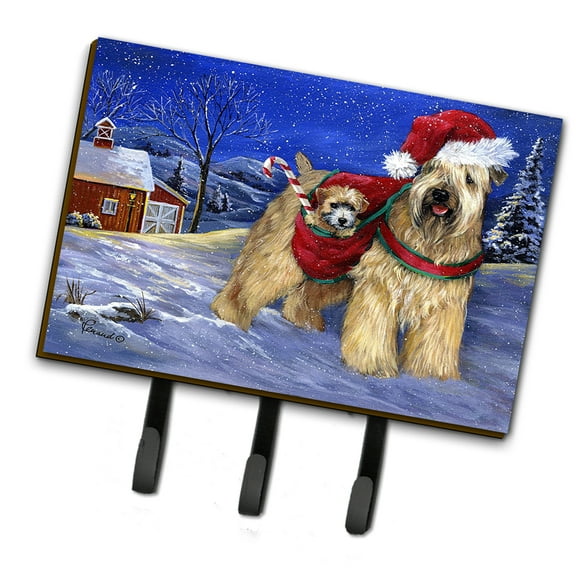 Wheaten Terrier Christmas Leash or Key Holder