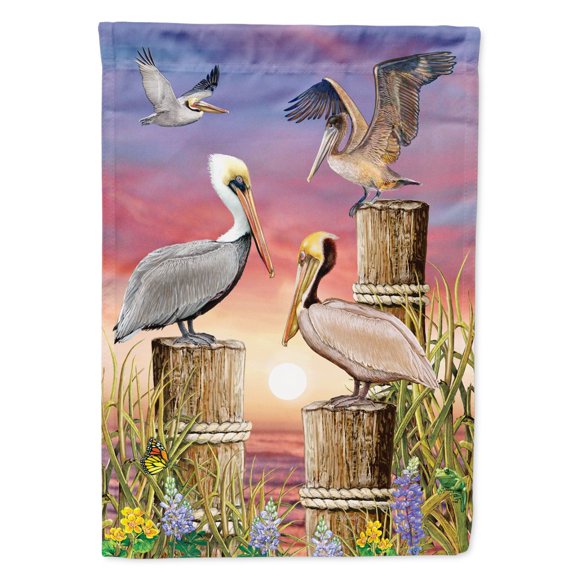 Carolines Treasures PRS4007GF Pelicans Flag Garden Size Small multicolor