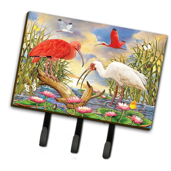Scarlet And White Ibis Leash or Key Holder
