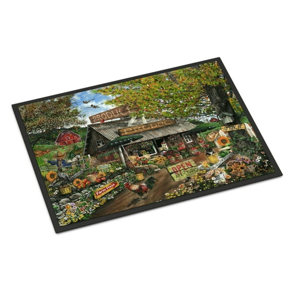 Carolines Treasures PTW2017JMAT The Produce Fruit Stand Door Mat Indoor Rug or Outdoor Welcome Mat 24x36 Doormat  36"L x