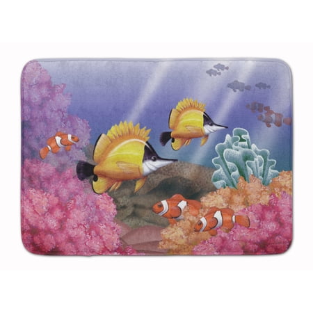 Carolines Treasures PTW2031RUG Undersea Fantasy 6 Machine Washable Memory Foam Mat 19 X 27" multicolor