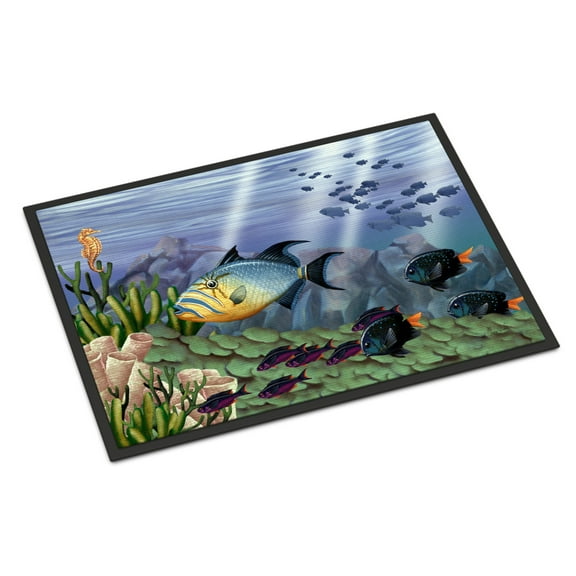Carolines Treasures PTW2035JMAT Undersea Fantasy 10 Door Mat Indoor Rug or Outdoor Welcome Mat 24x36 Doormat  36"L x