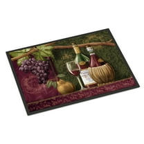 Carolines Treasures PTW2044JMAT Wine Chateau Roma Door Mat Indoor Rug or Outdoor Welcome Mat 24x36 Doormat  36"L x 24"W