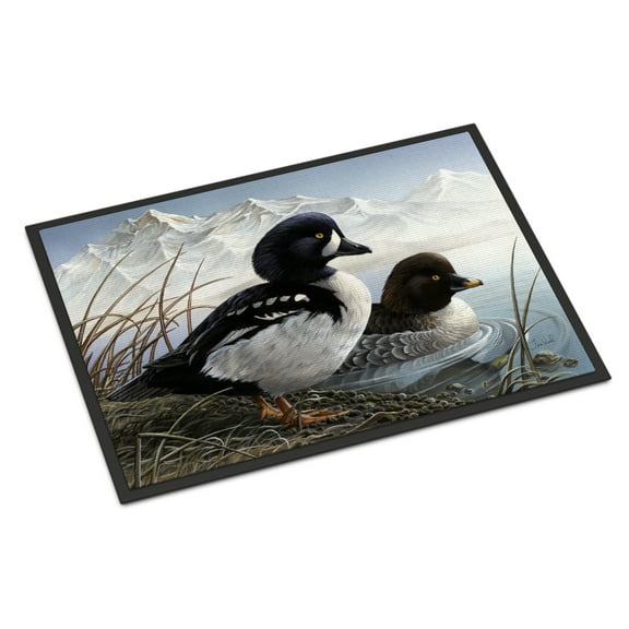 Carolines Treasures PTW2056MAT Goldeneye Ducks in the Water Door Mat Indoor Rug or Outdoor Welcome Mat 18x27 Doormat