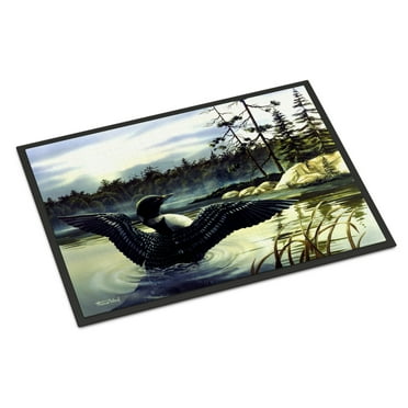 Carolines Treasures PTW2059MAT Loon Country Door Mat Indoor Rug or Outdoor Welcome Mat 18x27 Doormat  18H X 27W