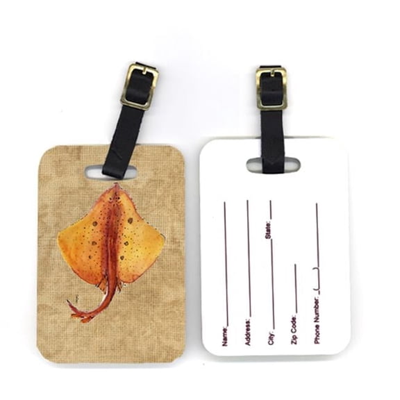 Carolines Treasures Pair of Blonde Ray Stingray Luggage Tag