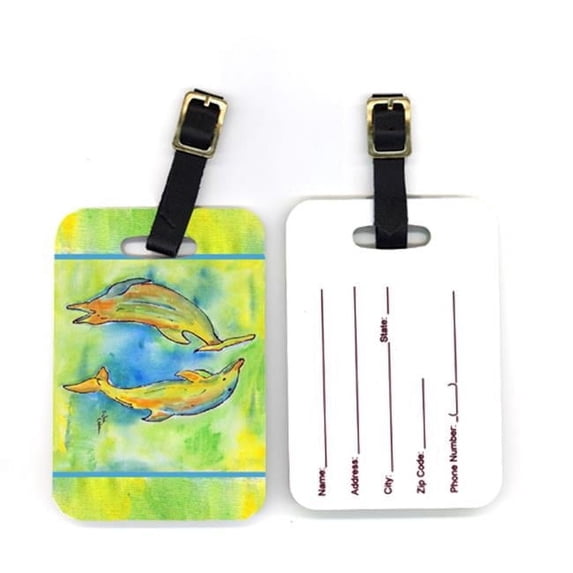 Carolines Treasures Pair of Dolphin Luggage Tag