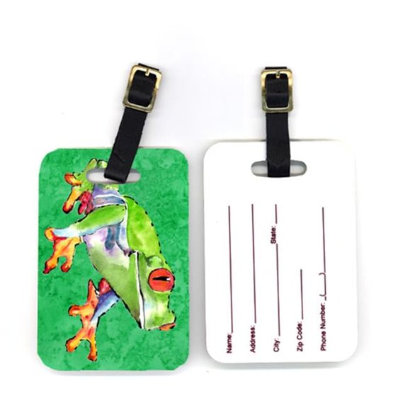 Carolines Treasures Pair of Frog Luggage Tag