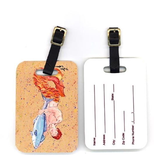 Carolines Treasures Pair of Merman Luggage Tag