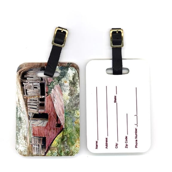 Carolines Treasures Pair of Old Barn Luggage Tag