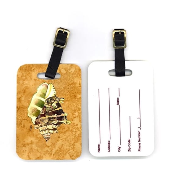 Carolines Treasures Pair of Shell Luggage Tag