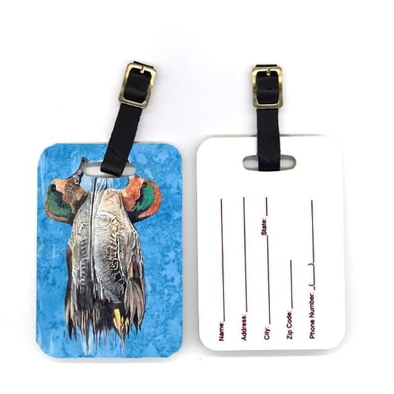 Carolines Treasures Pair of Teal Duck Luggage Tag