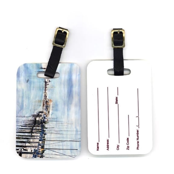 Carolines Treasures Pair of The Warf Luggage Tag