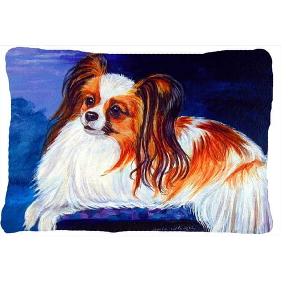 Carolines Treasures Papillon Decorative Indoor & Outdoor Fabric Pillow - 12 x 16 in.