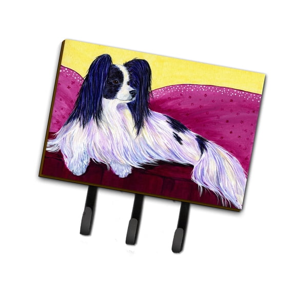 Carolines Treasures SS8416TH68 Papillion Leash Holder or Key Hook, Large, Multicolor