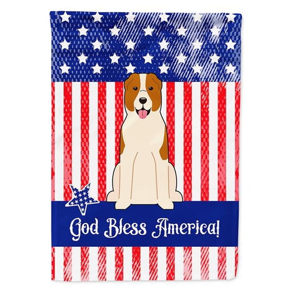 Carolines Treasures BB3044CHF Patriotic USA Central Asian Shepherd Dog Flag Canvas House Size
