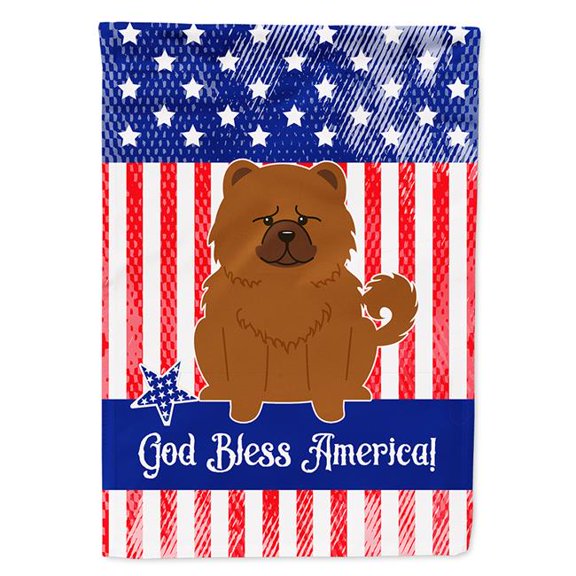 Carolines Treasures BB3137CHF Patriotic USA Chow Chow Red Flag Canvas House Size