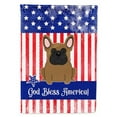 thumbnail image 1 of Carolines Treasures BB3008GF Patriotic USA French Bulldog Brown Garden Size Flag, 1 of 2