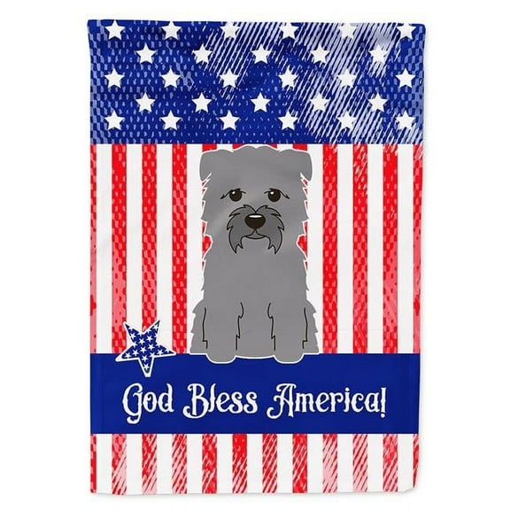 Carolines Treasures BB3054CHF Patriotic USA Glen of Imal Grey Flag Canvas House Size