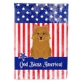 thumbnail image 1 of Carolines Treasures BB3015GF Patriotic USA Norwich Terrier Garden Size Flag, 1 of 2