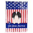 thumbnail image 1 of Carolines Treasures BB3100CHF Patriotic USA Pekingnese Black White Flag Canvas House Size, 1 of 4