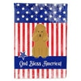 thumbnail image 1 of Carolines Treasures BB3064CHF Patriotic USA Poodle Tan Flag Canvas House Size, 1 of 4