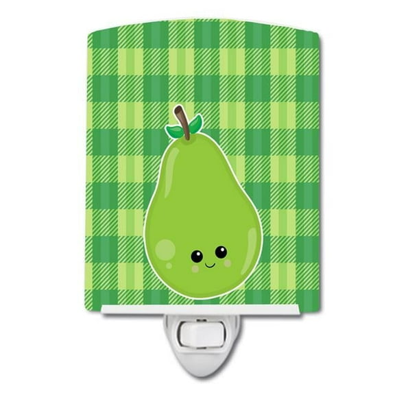 Carolines Treasures Pear Face Ceramic Night Light