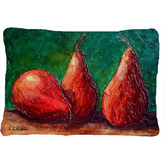 Carolines Treasures Pears Indoor & Outdoor Decorative Fabric Pillow