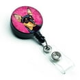 thumbnail image 1 of Carolines Treasures  Pink Min Pin Retractable Badge Reel - Pink, 1 of 1