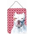 thumbnail image 1 of Carolines Treasures  Pit Bull Hearts Love And Valentines Day Portrait Aluminum Metal Wall & Door Hanging Prints, 1 of 1