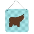thumbnail image 1 of Carolines Treasures Poitou Poiteuin Donkey Blue Check Wall or Door Hanging Prints 6x6 multicolor, 1 of 1