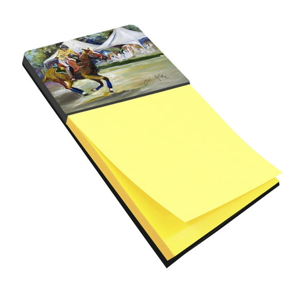 Carolines Treasures Polo at the Point Sticky Note Holder Large multicolor