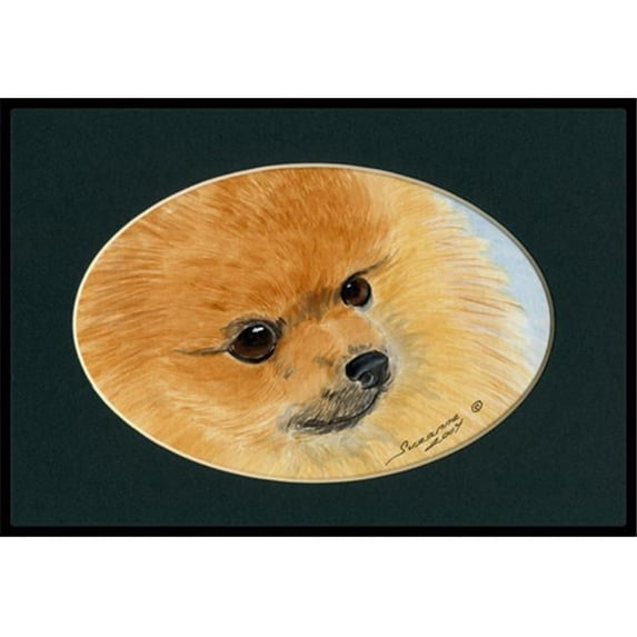 Carolines Treasures Pomeranian Indoor Or Outdoor Doormat - 24 x 36 in.