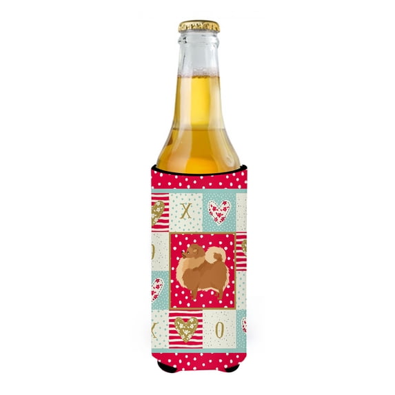 Carolines Treasures Pomeranian Love Ultra Hugger for slim cans Slim Can multicolor