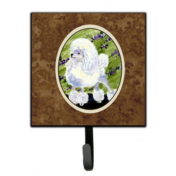 Carolines Treasures Poodle Leash or Key Holder Single Hook multicolor