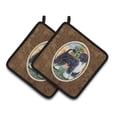 thumbnail image 1 of Carolines Treasures  Portuguese Water Dog Pair of Pot Holders 7.5 x 3 x 7.5 in., 1 of 1
