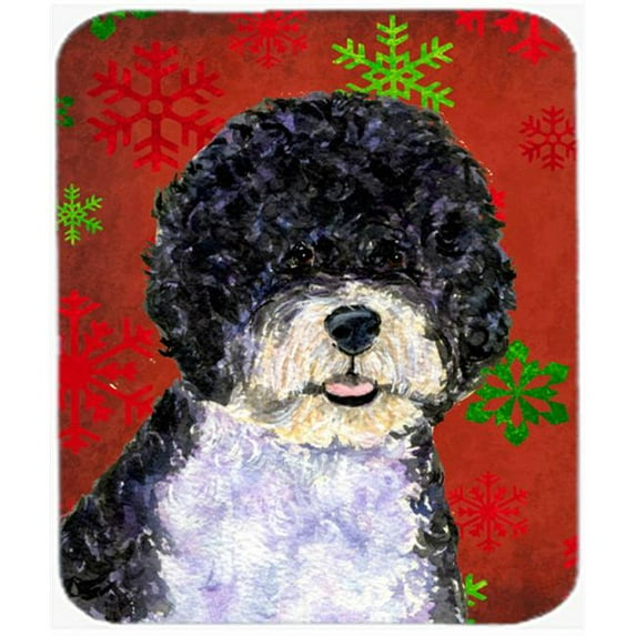 Carolines Treasures Portuguese Water Dog Snowflakes Christmas Mouse Pad