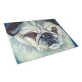 thumbnail image 1 of Carolines Treasures Pug in Thought Glass Cutting Board Large 12H x 16W multicolor, 1 of 2